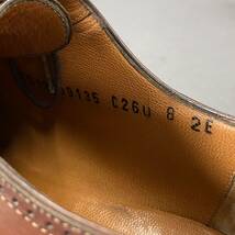 Cc26 Salvatore Ferragamo サルヴァトーレフェラガモ ビジネスシューズ ウイングチップ 革靴 8/26cm相当 ブラウン メンズ 紳士靴_画像8