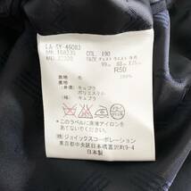 Fc31 日本製 LANVIN ランバン テーラードジャケット サイズR50 ネイビー メンズ 紺ブレ スーツジャケット ウール トップス アウター 紳士服_画像8