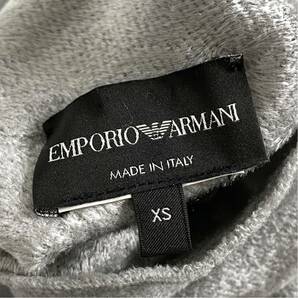 Lc31 イタリア製 EMPORIO ARMANI エンポリオアルマーニ 長袖ニット サイズXS グレー レディース セーター ハイネック リブ トップスの画像6