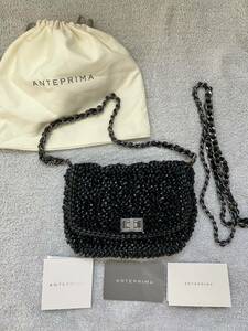 [ regular shop buy ] Anteprima ru Kett LUCCHETT 3way wire shoulder bag back enamel black black clutch 