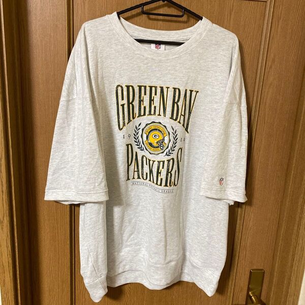 (XXL) GU スウェT(5分袖) NFL 1 LIGHT GRAY