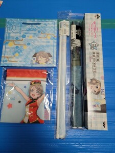 ラブライブ！サンシャイン！！　渡辺曜　グッズ5点セット　タペストリー2、ポスター1、巾着袋1、福袋1