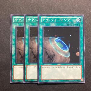 A005】テラ・フォーミング 3枚セット 遊戯王 デュエルモンスターズ TCG トレカ カード