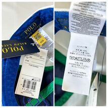 新品 POLO Ralph Lauren 定価1.5万 6パネル ベースボールキャップ P 刺繍 ポロ ラルフローレン 男女兼用 フリーサイズ キャップ 帽子 CAP_画像6