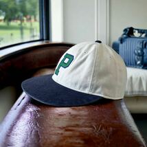 新品 POLO Ralph Lauren 定価1.5万 6パネル ベースボールキャップ P 刺繍 ポロ ラルフローレン 男女兼用 フリーサイズ キャップ 帽子 CAP_画像2