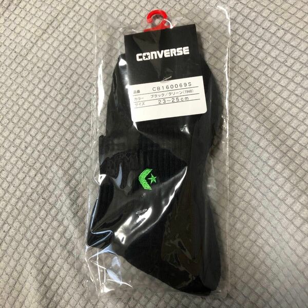 新品 CONVERSE コンバース バッソク バスケソックス 靴下 バッソク 黒