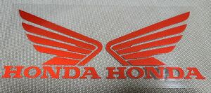 Hondaホンダ【レッド】リフレクター ステッカー左右計2枚ウィングマーク本田オートバイク原付カスタム