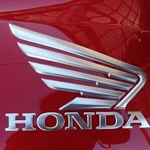 ホンダ立体【シルバー】HONDAステッカーウイングエンブレム翼3D本田2枚セット カスタムドレスアップ