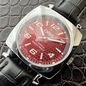 【美品・調整済】オリス ORIS ビンテージ 機械式 手巻き ウォッチ 腕時計 メンズ 中古 アンティーク 動作良好 ディズニー ミッキー NO.693