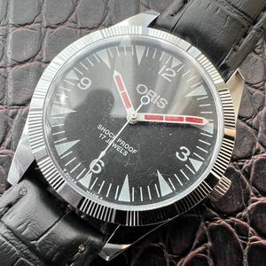 【美品・調整済】オリス ORIS ビンテージ 機械式 手巻き ウォッチ 腕時計 メンズ 中古 アンティーク 動作良好 ディズニー ミッキー NO.718