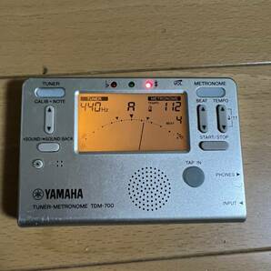 YAMAHA TDM-700 チューナーメトロノーム キズ汚れあり 動作良好の画像1