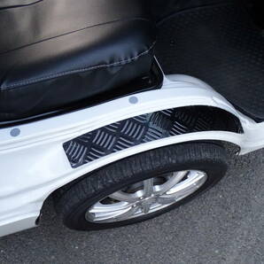 未使用 ダイハツ ハイゼットトラック ジャンボ S500 S510P系 ステップガード スカッフプレート シマ板 縞模様 ステンレス製 防さび設計の画像10