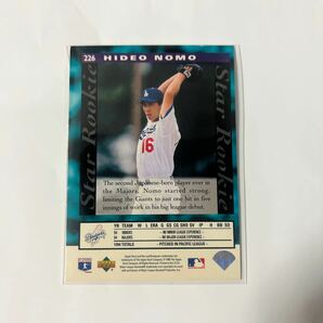 ■野茂英雄 1995 UPPER DECK Star Rookie ルーキーカード #226 ドジャース レジェンド トルネード投法の画像2