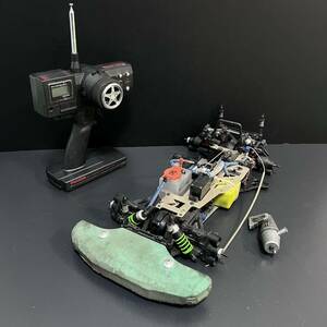 1円スタート　ジャンク 京商　Kyosho 電動RCカー / R/C ラジコンカー シャーシ FP-S14B Futaba T3PFD プロポ　