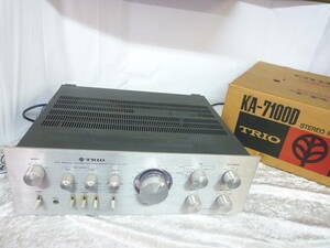 Y3-7　TRIO(トリオ)　DC Stereo Integrated Amplifier【 KA-7100D 】 プリメインアンプ ステレオチューナー オーディオ機器 ヴィンテージ