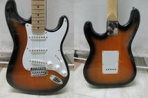 T3-14　Squier by Fender(スクワイア by フェンダー)　エレキギター　STRAT Affinity SERIES　全長 約99㎝　ソフトケース付き　弦楽器_画像6