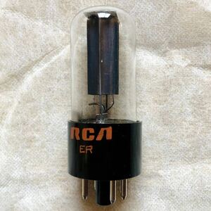 RCA 5Y3GT直熱両波整流管　黒プレート　未使用元箱　1本　導通確認