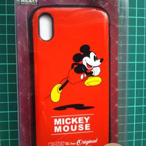 【未使用】iPhone XR用ケース/6.1インチ/ミッキーマウス/ストラップホール付き/ポリカーボネイト素材/PGA/なかなか出ない/鮮やかな赤