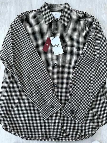 MHL./VINTAGE COTTON WOOL SHIRT (MULTI)タグ付　価格（税込）販売価格¥25,300