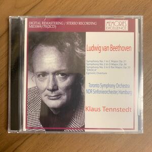 クラウステンシュテット KLAUS TENNSTEDT BEETHOVEN: SYMPHONY NO.1 - NO.3