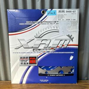 ゼファー4００／χ NINJA250/300 XAM製　スティール　リアスプロケット　新品520-42T(△３２０．６)