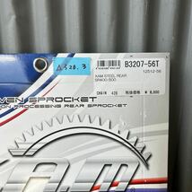 SR400/500 XAM スティールリアスプロケット　新品　428-56T(△３２０．３)_画像4