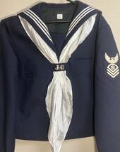 東京千代田区女子学院　幻のセーラー服　冬服　シルク100%白スカーフ付き　（検索ワード　白百合、女学館、共立、学習院）_画像1