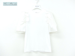 ADEAM スイレンTシャツ S ホワイト コットン '21年商品 42209
