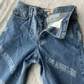 正規品 STUSSY × LEVI'S コラボ グラフィックデニムパンツ ジーンズ ステューシー リーバイスの画像6