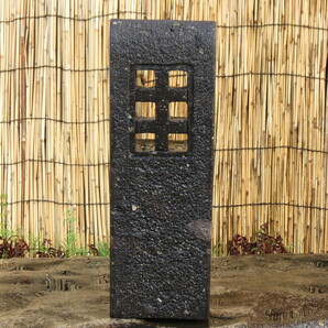 道しるべ 高さ60.7cm 重量18.5kg 石灯篭 九州産天然石の画像1