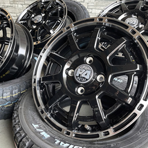 ハスラー エブリイ キャリイ サンバー アトレー マッドスター M/T 165/65R14 H4 MOTOR X1 14×4.5J+48 4/100 新品 タイヤホイール4本セット_画像3