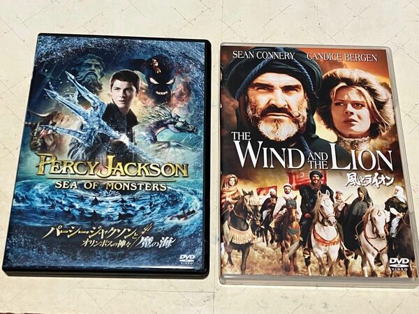 風とライオン & パーシー・ジャクソンとオリンポスの神々　の２枚セットです。　used品ですご理解下さい。