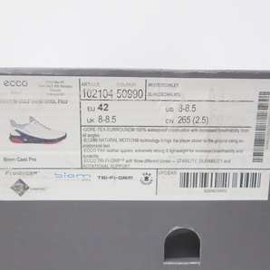 ECCO エコー 102104-50990 20年モデル GORE-TEX BIOM COOL PRO ゴルフシューズの画像7