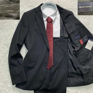 【未使用級 タグ付】スーツカンパニー super 120s セットアップ スーツ the suitcompany MARZOTTO メンズ ビジネス 入学式 卒業式 M〜相当