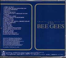 ビージーズ「TWENTY-TWO HITS OF THE BEE GEES」ベスト/若葉のころ/マサチューセッツ/サタデー・ナイト・フィーバー_画像2