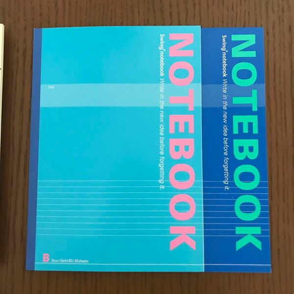 ノート　未使用2冊、表紙に書込み4冊