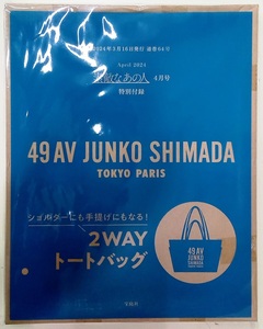 ☆素敵なあの人付録　ショルダーにも手提げにもなる！２WAYトートバッグ☆新品未開封品