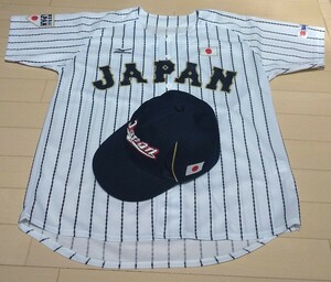 侍JAPAN WBC 2013 プロコレクションキャップ(59cm) & レプリカユニフォーム(メンズ L) セット 日本代表 侍ジャパン 送料無料 匿名配送