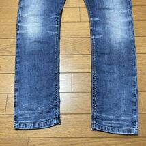 試着のみ イタリア製 W28 DIESEL jogg jeans KROOLEY ジョグジーンズ スウェット素材 デニム ディーゼル _画像3