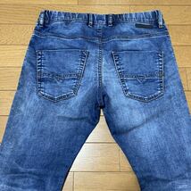 試着のみ イタリア製 W28 DIESEL jogg jeans KROOLEY ジョグジーンズ スウェット素材 デニム ディーゼル _画像5