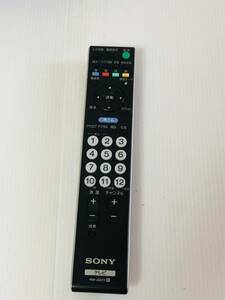 C 送料無料　ソニー　TVリモコン　RM-JD017 動作品　対応　KDL-46X1/KDL-40X1/KDL-40ZX1/KDL-46W1/KDL-40W1