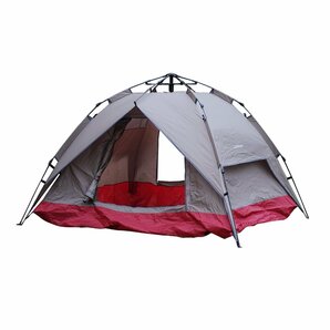 テント ポップアップテント ワンタッチテント 4人 アウトドア キャンプ用品 2WAY ソロテント ツーリング 防水 サンシェード ドーム型テントの画像1