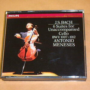 J.S. Bach, Antonio Meneses 6 Suites For Unaccompanied Cello BWV 1007-1012 /アントニオ・メネセス（Antonio Meneses）/ CD 2枚組の画像1