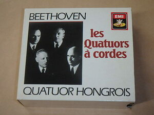 Beethoven, Les Quatuors a Cordes　/　Quatuor Hongrois（ハンガリー四重奏団）/　CD7枚組BOXセット　/　ドイツ盤