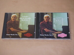 VLADO PERLEMUTER / RAVEL PIANO WORKS Vol.1　Vol.2　CD2枚セット　/　 ヴラド・ペルルミュテール　/　UK盤　CD