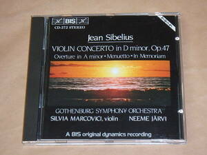 シベリウス:ヴァイオリン協奏曲 ニ短調　/　エーテボリ交響楽団，シルヴィア・マルコヴィッチ（Silvia Marcovici）　/　オーストリア盤　CD