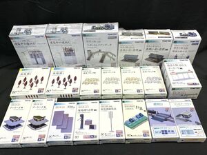 【D625】新品 未使用 トミーテック Nゲージ ジオコレ 21箱 まとめ売り 建物/情景など ジオラマ 小屋/デッキ/ブロック/街路樹/踏切など