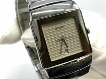 【D827】RADO クオーツ 腕時計 ラドー ダイヤスター DIASTAR メンズ 152.0332.3 現状品 ジャンク扱い b_画像1