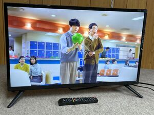 【D923】美品 グリーンハウス 32V型 液晶テレビ GH-TV32AGE-BK 2022年製 リモコン付き 動作確認済み