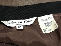 【D379】Christian Dior クリスチャンディオール ショートパンツ キュロット スカート ブラウン系 レディース サイズM レトロデザイン_画像4